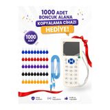 Sarkey Sr-602 H-R Yazılabilir Kopyalanabilir Proximity Anahtarlık 125 Khz Keyfob Karışık Renkler 1000 Adet + 1 Adet Rfıd Kopyalama Cihazı Hediyeli