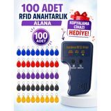 Sarkey SR-602 R Yazılabilir Kopyalanabilir 125 Khz Proximity Anahtarlık Keyfob (Karışık Renkler 100 Adet + 1 Adet RFID Kopyalama Cihazı Hediyeli)
