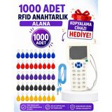 Sarkey SR-602 R Yazılabilir Kopyalanabilir 125 Khz Proximity Anahtarlık Keyfob (Karışık Renkler 1000 Adet + 1 Adet RFID Kopyalama Cihazı Hediyeli)