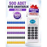 Sarkey SR-602 R Yazılabilir Kopyalanabilir 125 Khz Proximity Anahtarlık Keyfob (Karışık Renkler 500 Adet + RFID Kopyalama Cihazı Hediyeli)
