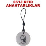 Sarkey SR-604 A Yazılabilir ve Kopyalanabilir Rfıd Proximity Anahtarlık 125 Khz Atatürk Tasarımlı Keyfob - 25 ADET