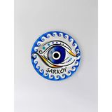 Şarköy Temalı Polyester Kabartmalı Nazar Magnet Çap: 7 Cm – Dekoratif Hediyelik Buzdolabı Süsü (Kod:1212)