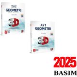Sarmal 3D Yayınları Tyt - Ayt Geometri Soru Bankası Seti 2 Kitap
