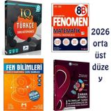Sarmal 8.sınıf Paraf Iq Türkçe +Fenomen 8b Mat + Mozaik Fen + Çanta Inkilap Soru Bankaları Set
