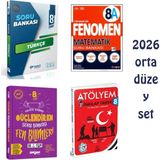 Sarmal 8.sınıf Yanıt Türkçe +Fenomen 8A Mat + Ankara Güçlendiren Fen +Arı Atölyem Inkilap Soru Banka Set