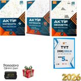 Sarmal Aktif 3lü Set Tyt,ayt Matematik,geometri Çıkmış Sorular ve Kronometre Hediye