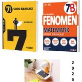 Sarmal Hız 7.sınıf Matematik Soru Bankası + Fenomen 7b Matematik Soru Bankası Set Priz Tutuculu