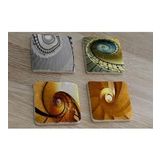 Sarmal Merdivenler Doğal Taş Bardak Altlığı 4'lü set - Natural Stone Coasters