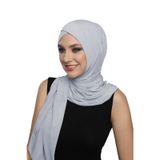 Sarmalı Takmatik Açık Gri Hazır Türban Tesettür Bone Namaz Örtüsü
