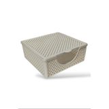 Sarmaşık Model Dantel Temalı Bej Peçetelik 18x18x7