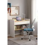 SARMOBİ Harmony Tek Çekmeceli Çalışma Masası 94x90x50 cm Beyaz/Meşe – Modern Tasarım
