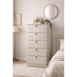 SARMOBİ Mira 5 Çekmeceli Şifonyer/Çamaşırlık 52x105x43 cm Aytaşı – Country Tasarım