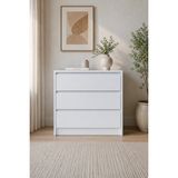 SARMOBİ Nolm 3 Çekmeceli Şifonyer G:76 D:40 Y:77 Cm / Beyaz