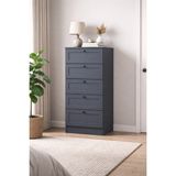 Sarmobi Terra 5 Çekmeceli Şifonyer/çamaşırlık 50X105X42 cm – Modern Tasarım - Antrasit