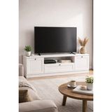SARMOBİ Terra Tv Ünitesi 160x46x35 cm Beyaz - Modern Tasarım