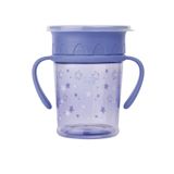 saro Damlatmayan 360 Derece İçilebilen Kulplu Mavi Alıştırma Bardağı