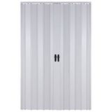 Sarpaş Akordiyon Kapı 300x208 Beyaz Camsız Çift Açılım Kalın Kapı Katlanır Akordeon Pvc Anahtar Kilitli