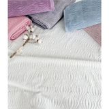 Sarra 90 x 150 Renkli Midye Banyo Havlusu - Pudra - 90 x 150 cm