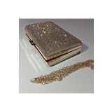 Şarra Gossi Abiye Çanta Altın Gece Çantası Clutch Gold Çanta Portföy