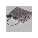 Şarra Gossi Taşlı Gümüş Abiye Çanta Su Yolu Gece Çantası Portföy Clutch