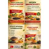 sarus sante Bronch-Vit Bağışıklık & Solunum Desteği | Çörekotu + Zencefil + Zerdeçal | 30 Kapsül