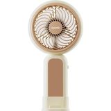 SARVONA Asonic AFN21 Krem 250MAH Dahili Pil Elde Taşınabilir Masaüstü USB Fan Şarjlı Type-C Şarj