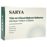 Sarya Sivilce ve Akne Sabunu Çay Ağacı Glikolik Asit Salisilik Asit Propolis 100 gr