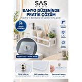 Sas Haus 1 Adet Delmeden Yapışkanlı Vidalı Askı Şeffaf Çerçeve Tablo Raf Tutucu Kanca
