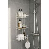 Sas Haus Beyaz 3 Katlı Banyo Rafı Şampuanlık Ve Duş Rafı Askılı Yapışkanlı Duvara Monte TŞ-03