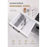 Sas Haus Çekmece İçi Bıçaklık Organizer Bölmeli Mutfak Düzenleyici Gri S-11029
