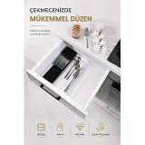 Sas Haus Çekmece İçi Bıçaklık Organizer Bölmeli Mutfak Düzenleyici Siyah S-11029