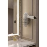 Sas Haus Metal Krom Yapışkanlı Saç Kurutma Makinesi Askısı - Banyo Duvar Düzenleyici MS-012