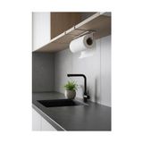 Sas Haus Pratik Dolap Altı Geçmeli Kağıt Havluluk Mutfak Düzenleyici Askı - Delme Gerektirmez, Krom - Ahşap