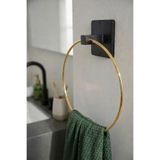 Sas Haus Yapışkanlı Gold Halka Havluluk Duvar Tipi Delme Gerektirmez Banyo Havlu Askılığı S-102 KGT