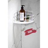 Sas Haus Yapışkanlı Kristal Ayarlanabilir Raf Banyo Düzenleyici Şampuanlık LK-01 BB