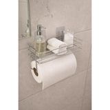 Sas Haus Yapışkanlı Raflı Kağıt Rulo Havluluk Peçetelik Havlu Kağıtlık Krom Banyo Mutfak Düzenleyici Raf Shr-01 - 30 cm