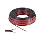 Sas Kablo Cca Kordon Siyah Renk Çok Telli Tam Kesit 100 Metre 2 x 0.75 MM