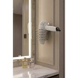 SAS Metal Krom Yapışkanlı Saç Kurutma Makinesi Askısı - Banyo Duvar Düzenleyici Ms-012 Gri