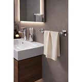 SAS Yapışkanlı Krom Uzun Havluluk Duvar Tipi Delme Gerektirmez Banyo Havlu Askılığı S-101 Ktk Gri
