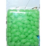 Sasa Fosforlu Oval Yumuşak Boncuk 100 Lü Paket 6X10 mm Yeşil Suni Yem Çeşidi