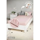 Sasha Bebek Lastikli Çarşaf Seti 70X140 - Beyaz %100 Pamuk