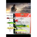 Sasi Yem 3 Adet 14 Cm 40Gr.silikon Balık Rapala Lures Yapay Yem Silikon Yem