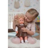 ŞAŞKIN HOUSE SEVİMLİ BONUS SAÇLI SESLİ KONUŞAN ET BEBEK&65 CM SEVİMLİ DERİ ELBİSELİ OYUN VE UYKU ARKADAŞI