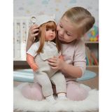 Şaşkın House Sevimli Konuşan Et Bebek 65 cm Sevimli Sesli Oyuncak Bebek Eğitici ve Uyku Arkadaşı - Açık Kahverengi