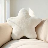 Şaşkın House Sevimli Yıldız Yastık & Çocuk Odası Dekor Yastık&bohem Yastık &yumuşak Peluş Yastık &dekor Yastık - Beyaz