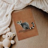 Şaşkın Lemur Çocuk Odası Duvar Posteri Çerçeveli Tablo Duvar Dekorasyonu - 30 x 40 - Çerçevesiz Poster