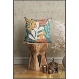 Sasohome Colorful Feather - Renkli Tüyler Desenli Dekoratif Hediyelik Kırlent - Yastık Kılıfı