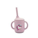 Sassi Junior Unicorn Desenli Silikon Çocuk Pipetli Suluk 120 Ml