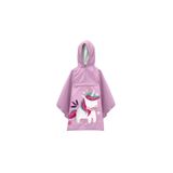 SassiLab Çocuk Panço Yağmurluk - Sevimli Unicorn 3-6 Yaş