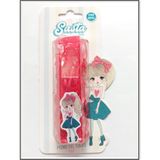 Sasta Lastik Saç Tokası Kırmızı Sticker Hediyeli 3 Adet
